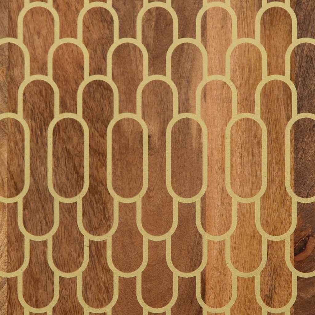 Tavolino da Salotto 100x54x40 cm in Legno Massello di Mango