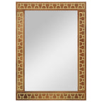 Specchio da Bagno 50x70x2,5 cm Legno Massello di Mango e Vetro