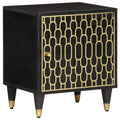 Comodini 2pz 40x33x46 cm in Legno Massello di Mango