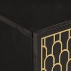Comodini 2pz 40x33x46 cm in Legno Massello di Mango