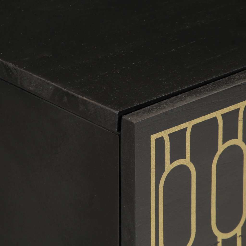 Comodino 50x33x60 cm in Legno Massello di Mango