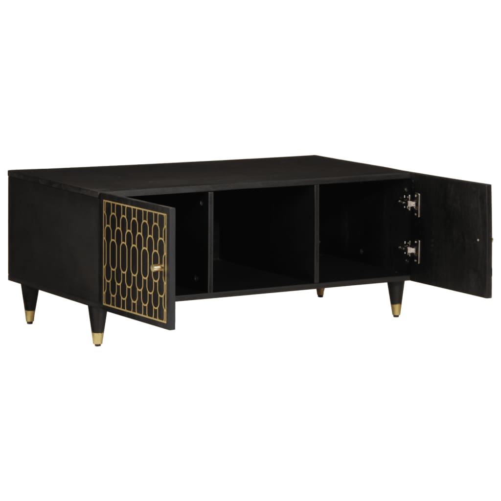 Tavolino da Salotto 100x54x40 cm in Legno Massello di Mango