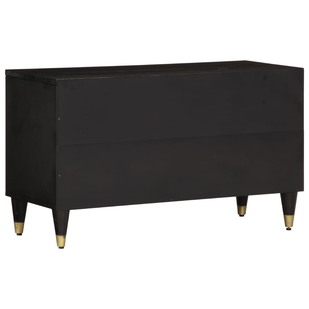 Mobile Porta TV 80x31,5x46 cm in Legno Massello di Mango