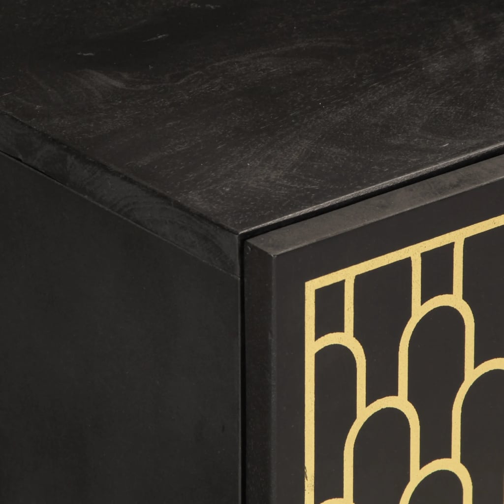 Mobile Porta TV 80x31,5x46 cm in Legno Massello di Mango