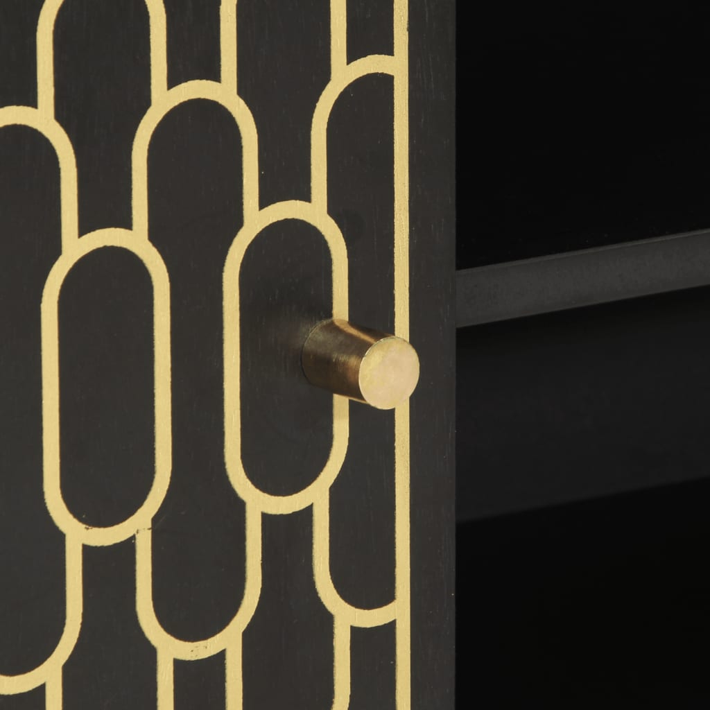 Mobile Porta TV 80x31,5x46 cm in Legno Massello di Mango