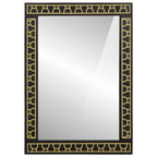 Specchio da Bagno 50x70x2,5 cm Legno Massello di Mango e Vetro