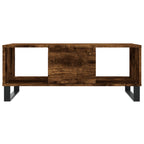 Tavolino da Salotto Rovere Fumo 90x50x36,5 cm Legno Multistrato