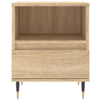 Comodini 2pz Rovere Sonoma 40x35x50 cm in Legno Multistrato