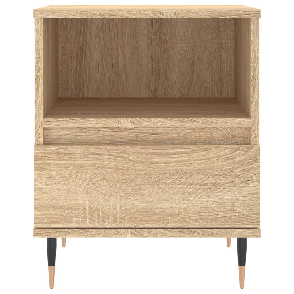 Comodini 2pz Rovere Sonoma 40x35x50 cm in Legno Multistrato