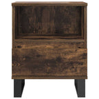 Comodini 2pz Rovere Fumo 40x35x50 cm in Legno Multistrato