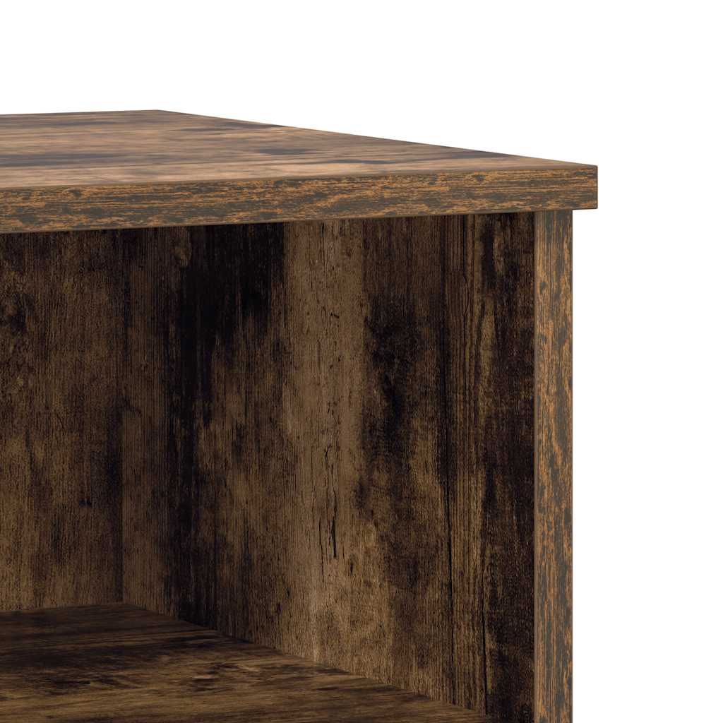 Comodini 2pz Rovere Fumo 40x35x50 cm in Legno Multistrato