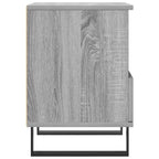 Comodini 2pz Grigio Sonoma 40x35x50 cm in Legno Multistrato