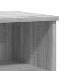 Comodini 2pz Grigio Sonoma 40x35x50 cm in Legno Multistrato