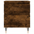 Comodini 2pz Rovere Fumo 40x35x50 cm in Legno Multistrato