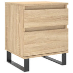 Comodino Rovere Sonoma 40x35x50 cm in Legno Multistrato