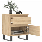 Comodino Rovere Sonoma 40x35x50 cm in Legno Multistrato