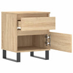 Comodino Rovere Sonoma 40x35x50 cm in Legno Multistrato