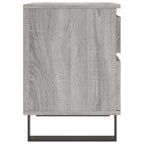 Comodini 2pz Grigio Sonoma 40x35x50 cm in Legno Multistrato