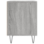 Comodino Grigio Sonoma 40x35x50 cm in Legno Multistrato