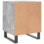 Comodini 2pz Grigio Cemento 40x35x50 cm in Legno Multistrato