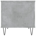 Tavolino Salotto Grigio Cemento 60x44,5x45 cm Legno Multistrato