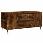 Tavolino da Salotto Rovere Fumo 102x44,5x50cm Legno Multistrato