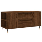 Tavolino Salotto Rovere Marrone 102x44,5x50cm Legno Multistrato