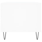 Tavolino da Salotto Bianco 90x49x45 cm in Legno Multistrato