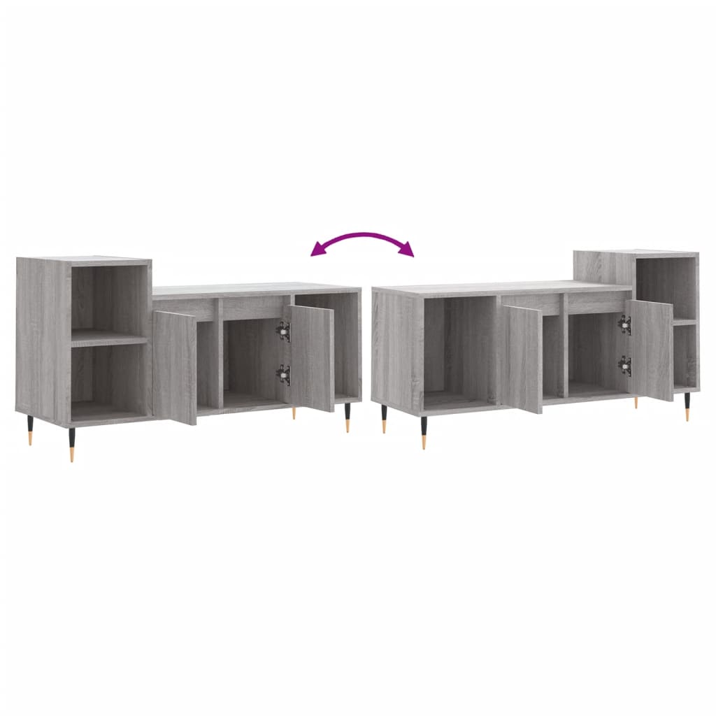 Mobile TV Grigio Sonoma 100x35x55 cm in Legno Multistrato