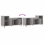 Mobile TV Grigio Sonoma 100x35x55 cm in Legno Multistrato