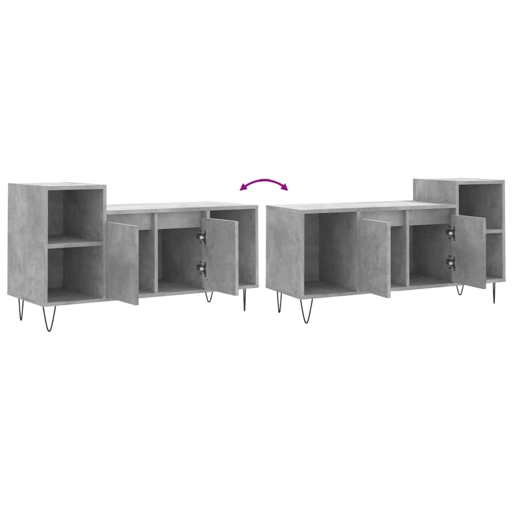 Mobile per TV Grigio Cemento 100x35x55 cm Legno Multistrato