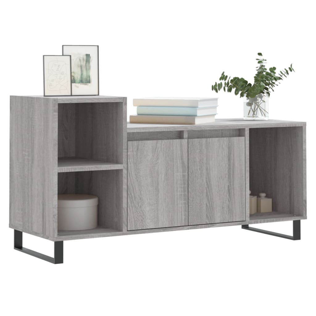Mobile TV Grigio Sonoma 100x35x55 cm in Legno Multistrato