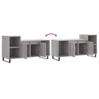 Mobile TV Grigio Sonoma 100x35x55 cm in Legno Multistrato