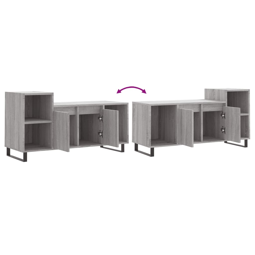 Mobile TV Grigio Sonoma 100x35x55 cm in Legno Multistrato