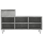 Scarpiera Grigio Cemento 102x36x60 cm in Legno Multistrato