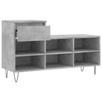 Scarpiera Grigio Cemento 102x36x60 cm in Legno Multistrato