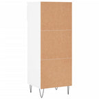 Scarpiera Bianco Lucido 40x36x105 cm in Legno Multistrato