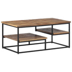 Tavolino da Salotto 90x50x39cm Massello Teak di Recupero