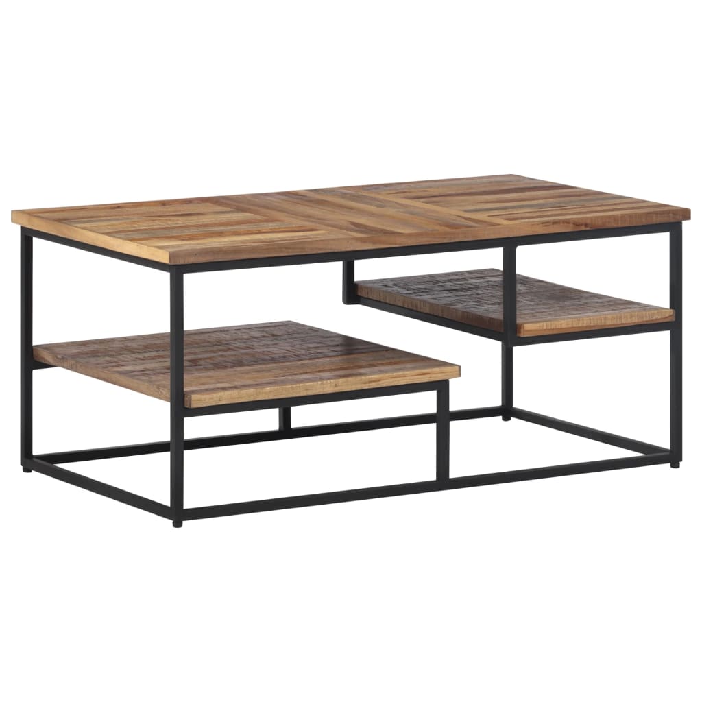 Tavolino da Salotto 90x50x39cm Massello Teak di Recupero