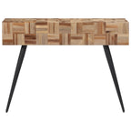 Tavolino Consolle 110x34x80 cm Teak Massello di Recupero