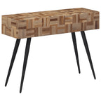 Tavolino Consolle 110x34x80 cm Teak Massello di Recupero
