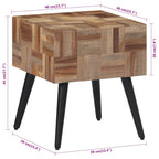 Tavolino 40x40x45 cm Teak Massello di Recupero