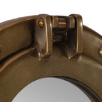 Specchio da Parete Design Oblò Ø23 cm in Alluminio e Vetro