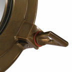 Specchio da Parete Design Oblò Ø23 cm in Alluminio e Vetro