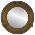 Specchio da Parete Design Oblò Ø38 cm in Alluminio e Vetro