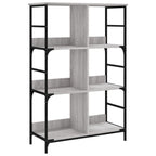 Libreria Grigio Sonoma 78,5x33x117,5 cm in Legno Multistrato