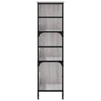 Libreria Grigio Sonoma 78,5x33x117,5 cm in Legno Multistrato