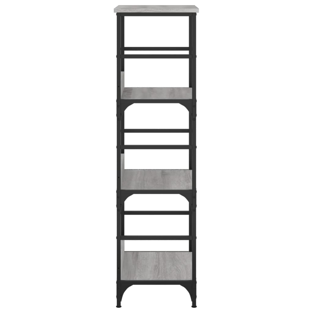 Libreria Grigio Sonoma 50x33x117,5 cm in Legno Multistrato