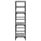 Libreria Grigio Sonoma 50x33x117,5 cm in Legno Multistrato