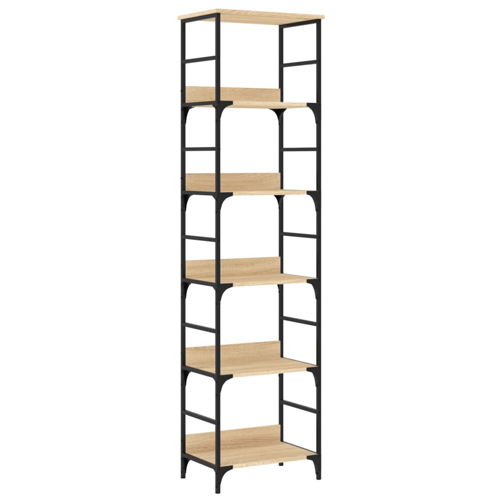 Libreria Rovere Sonoma 50x33x188,5 cm Legno ingegnerizzato